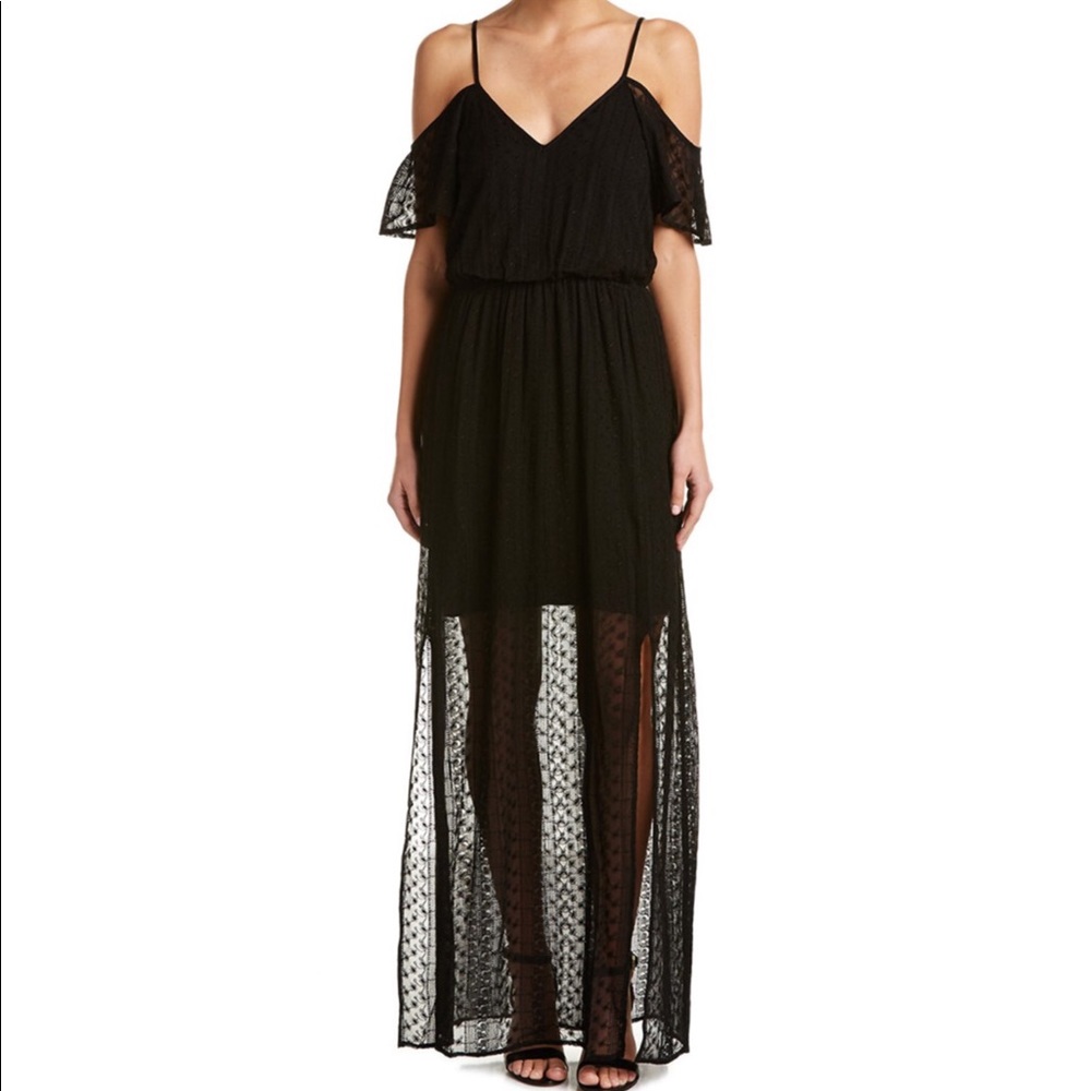 Ella Moss black eyelet maxi dress